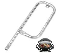 BNGXR Bruciatore per Barbecue Ricambio, Bruciatore in Acciaio Inox per Weber Q100 Q120 Q1000 Q1200 Serie Gas Grill Sostituire (Parte di Ricambio di 69957) Bruciatore della Griglia, 43,18 cm