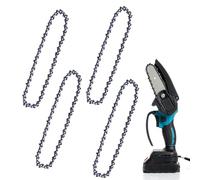 BNGXR Catena per Motosega, 4 PCS 6 Pollici Mini Motosega Catena Di Ricambio, Maglie di Trasmissione, Portatile Elettrica Motosega La Catena, Universale Motosega Per Il Taglio Degli Alberi
