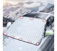 BNGXR Copertura Parabrezza Auto 186x120cm, Copertura Magnetica per Neve con Due Coperture per Specchio, Rimovibile, Copertura Pieghevole, per Frost Sole UV Polvere Resistente all'Acqua