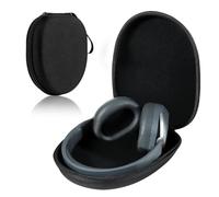 BNGXR Custodia universale per auricolari sopra l'orecchio, custodia protettiva per auricolari, borsa da viaggio, custodia per auricolari, 21 x 18 x 6 cm, colore nero