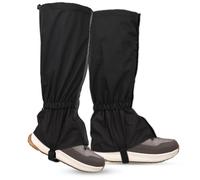 BNGXR Ghette Impermeabili, Unisex Snow Ghette Impermeabile Snow Gaiters Ghette da Escursionismo Ghette da Trekking per attività All'aperto Protezione Contro la Neve Pioggia Fango Vento (Nero)