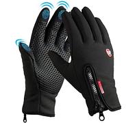 BNGXR Guanti Invernali, Touch Screen Antivento Guanti Sportivi per Uomo Donna, Caldo Antiscivolo Impermeabili Idea per Corsa, Moto Mtb, Ciclismo, Arrampicata, Sci (M)