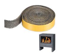 BNGXR Guarnizione per Camino, Corda ermetico autoadesivo, Piatta per Stufa,Nastro Fumatore per Griglia, Striscia Sigillante Resistente al Calore per Stufa, Camino, Caminetti, Porta del Forno