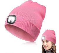 BNGXR LED Cappello Illuminato Berretto, USB Ricaricabile Beanie cap da Corsa Unisex LED Bluetooth Cappello con Luce Corsa Calda Pile Foderato Berretto Berretto per Fanale per Alpinismo Campeggio