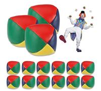 BNGXR Palline da Giocoliere, 15 PCS Set di Palline da Giocoliere, Palline da Lancio per Bambini Giochi, Morbido Facile Giocoliere Palle Durevole Palle Giocoliere Kit per Principianti All'aperto