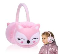 BNGXR Paraorecchie, Copriorecchie per Bambini e Bambine Morbido e Caldo Earmuffs in Peluche Carino Paraorecchie Invernali Moda Cartoon Scaldaorecchie per Esterno Sci Viaggi (Rosa)