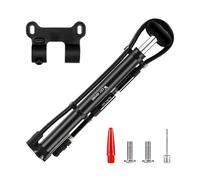 BNGXR Pompa Bicicletta, 140 PSI Portatile Mini Pompa Bicicletta con Manometro Tubo, Pompa Bicicletta Alta Pressione Compatibile con Presta e Schrader per Corsa, Strada, MTB, Bici