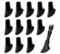 BNGXR Punte per Bastoncini da Trekking, 12 Pezzi Bastoncini in Gomma per Nordic Walking, Gommini per Bastoncini Walking Universali Bastoncini da Trekking, Tappi Bastoni da Passeggio per Diametro 11 mm