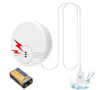 BNGXR Rilevatore di perdite d'acqua, Rivelatore di Allagamento da 135dB, Allarme Sensore Dell'Acquacon Cavo da 105 cm, Allarme Sensor Acqua, per Bagno, Scantinati, Cucina, bagni, Batteria Inclusa