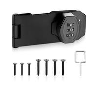 BNGXR Serratura a combinazione,serratura di sicurezza,con serratura a combinazione,blocco di sicurezza per porta,4 Pollici Serratura Armadio,serratura a combinazione a 3 cifre con vite,per Armadio