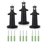 BNGXR Supporto Da parete Per Telecamere di sicurezza da interno/esterno,supporto da parete regolabile a 360°,supporto da soffitto staffa regolabile per Arlo,Monitoraggio e installazione (3 Pezzi)