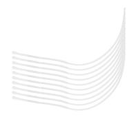 Bnineteenteam 10Pcs 30LB / 50LB Moschettone per Anelli per Pesca a Mosca. Accessori per Attrezzatura da Pesca a Mosca(50 libbre Bianche) lenza