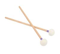 Bnineteenteam 2 Pezzi Tamburi Malet Filz Testa Molti Legno di Legno (PURPLE)