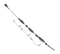 Bnineteenteam 3pcs Set di Ganci per la Pesca al Gancio Set di Esche da Costruzione Robusta Design di Ritenzione a più Ganci Portatile e Leggero, Porta Alimentatore a Trappola per Esca per Acqua