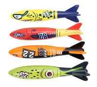 Bnineteenteam 4 PCS Giocattoli da Sub Summer Underwater Torpedo Rocket Throwing Toy per Il Gioco di Immersione in Piscina