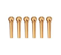 Bnineteenteam 6Pcs Brass Guitar Bridge Pins Set di Punte per Chitarra per Pezzi di Ricambio per Chitarre(Oro) Accessori da Gioco Accessori per Prestazioni