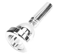 Bnineteenteam Bocchetto Trombone Metallo 12,7 Mm 5g Bocchino in Ottone Placcato in Argento per Tromboni Tenori con Grande Design del Gambo per Accessorio di Sostituzione Professionale (SILVER)