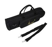 Bnineteenteam Borsa da Trasporto per Tromba, Custodia in Tromba Anti-Impermeabile addensata in Tessuto Oxford con Tracolla(Nero) accessori da gioco Custodia Tromba