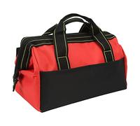 Bnineteenteam Borsa per il Trasporto degli Attrezzi Borsa per Attrezzi Portatile Resistente All'acqua, a Bocca Larga 16 Pollici, per la Casa e il Posto di Lavoro (rosso)