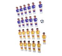 Bnineteenteam Calcio Balilla di Ricambio, 22 Pezzi, Giocatori di Calcio Balilla con Palla, Bambole in Resina per Tavolo da 1,4 M