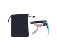 Bnineteenteam Capotasto per Chitarra, Lega di Zinco con Cuscinetto Antiscivolo, Uso con una Sola Mano, Perfetto per Chitarre Classiche Acustiche e Ukulele (COLORFUL)