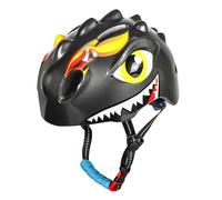 Bnineteenteam Casco per Bambini, Casco da Ciclismo Ventilato Regolabile in EPS per PC, Design a Forma di Dinosauro dei Cartoni Animati, Perfetto per Ragazzi e Ragazze Dai 2 Ai 6 Anni (S)
