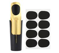 Bnineteenteam Cuscinetti per Bocchino per Sassofono, Toppa in Gomma per Sassofono Contralto e Soprano, Confezione da 8 Protezioni per Denti con Spessore di 0,3 Mm, 0,5 Mm, 0,8 per Principianti (0,