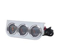 Bnineteenteam Ga Indice di Amperometro per Auto 52 Mm, Kit a Triplo Calibro Impostato 3 -IN - 1 AMP Pressione di Pressione Metropolitana per Veicoli 12 V per Veicoli 12 V
