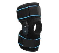 Bnineteenteam Ginocchiera, Ginocchiera 4 Artigli Dispositivo Pressurizzato Protezione per Ginocchio Piastra in Alluminio Pieghevole Ammortizzatore Cinturino Antiscivolo Traspirante