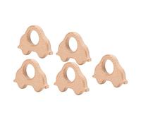 Bnineteenteam Giocattoli per Massaggiagengive, Anelli per Dentizione in Legno di Faggio, Set per Massaggiagengive da 5 Pezzi per Coordinazione Occhio-mano, Ideali per Neonati e Bambini Piccoli
