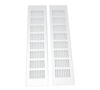 Bnineteenteam Griglia Rettangolare in Lega di Ventilazione Rettangolare Aria Superficie Liscia Adatta per il Coperchio Dell'impresa per Armadio, Facile Installazione, Adatto per e (80 * 350mm)