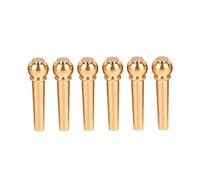 Bnineteenteam Guitar Bridge Pins, 6pcs Brass Pins, Set di Spilli per Ponte, for Acustica Guitaristi, Sostituzione, Riparazione, Personalizzazione