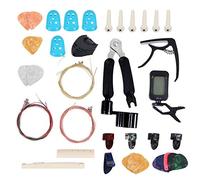 Bnineteenteam Kit di Strumenti per Chitarra, Set Completo di Accessori con Accordatore e Capotasto per la Manutenzione della Chitarra, Include 15 Plettri e Cambio Corde 3 in 1 per Musicisti