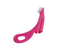 Bnineteenteam Kit Spazzolino da Denti per Cani e Gatti, Materiali per Uso Alimentare, Comodo Strumento per l'igiene Orale degli Animali Domestici per l'igiene Dentale (rosso)