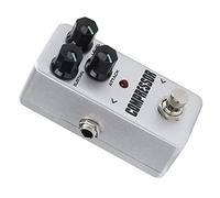 Bnineteenteam Pedale Compressore per Chitarra, Lega di Alluminio Bianco con Controllo a 3 Manopole per Compressione Chitarra Elettrica Ed Effetti Sustain