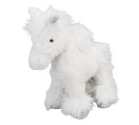 Bnineteenteam Peluche a Forma di Cavallo, Morbido Animale di Pezza con Espressioni Vivaci, per la Decorazione Domestica e i Bambini (WHITE)