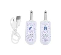 Bnineteenteam per Chitarra Wireless 2.4G, Set Ricevitore Trasmettitore Ricaricabile con Portata di 50 M per Musicisti di Pianoforte, Chitarra Elettrica, Basso (1 per 1)
