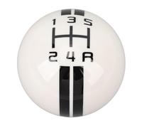 Bnineteenteam Pomello Leva, Pomello Manuale a 5 velocità, Manuale a Sfera Tonda con 3 Adattatori per 19672018 (Bianco e nero