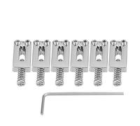 Bnineteenteam Ponte per Selle Tremolo per Chitarra elettrica 6 Pezzi per Sostituzione Chitarra elettrica con Chiave(Argento) sellette per Chitarra