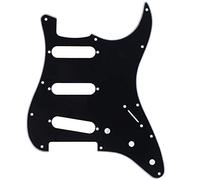 Bnineteenteam Protezioni per Plettro per Chitarra Elettrica, Superficie a Specchio a 11 Fori Sostitutiva per Chitarre Stile ST, Colori Personalizzabili per Musicisti (BLACK)