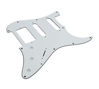 Bnineteenteam Protezioni per Plettro per Chitarra Elettrica, Superficie a Specchio a 11 Fori Sostitutiva per Chitarre Stile ST, Colori Personalizzabili per Musicisti (WHITE)