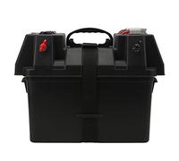 Bnineteenteam Scatola Portabatteria Portatile, Custodia per Batteria Impermeabile da 12 V con 2 Porte USB e Accendisigari, per Batterie Automobilistiche Marine di Rimorchi per e