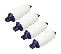 Bnineteenteam Scudo Paraurti per Barca da 4 Pezzi, Protezione Marina in PVC Ad Alta Resistenza con Corda Nera da 2 M, per Banchine per Barche da Pesca con Pontone per Yacht