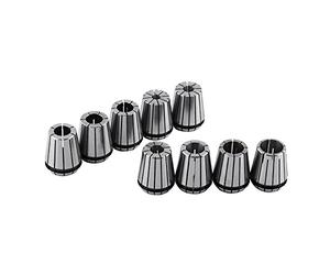 Bnineteenteam Set di Pinze a Molla ER 32 da 9 Pezzi, Acciaio 65Mn Ad Alta Precisione per Macchina per Incidere CNC, Pinza da 2-20 Mm per Utensile per Fresatura