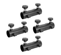 Bnineteenteam Supporti per Aste da Tenda, Supporto Regolabile in Acciaio per Pali da 16-35 Mm, Supporti per Tende da Sole Portatili da 4 Pezzi per Campeggio, Escursionismo e Pesca