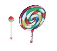 Bnineteenteam Tamburo a Mano, Strumento a Percussione in PVC Multicolore per l'educazione Musicale e le Esibizioni dei Bambini (8 pollici)