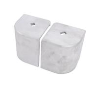 Bnineteenteam Tappo Angolare in Alluminio per Barche, 4 Pezzi Protezione Angolare per Ponte Rotondo da 90 Gradi con Altezza da 3 3/4 a 13/16 Pollici e Larghezza Superiore da 1/ a 5/16