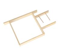 Bnineteenteam Telaio Tufting, Telaio Tufting per Tappeti in Quercia e Acciaio Inossidabile per la Realizzazione di Tappeti Fatti a Mano con Morsetto da Tavolo per Studenti d'Arte e Amanti del