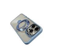 BnMvF Leonaw Doppia Custodia Stand per Iphone con Protezione Lente, Copertura Completa Antiurto PC Supporto Magnetico Custodia del Telefono per Iphone (13 pro,Blue)