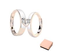 BnMvF Set di fedi nuziali alternativi con una scatola, sostituzione della fede nuziale, stili multipli, abbigliamento quotidiano (d,regolare)